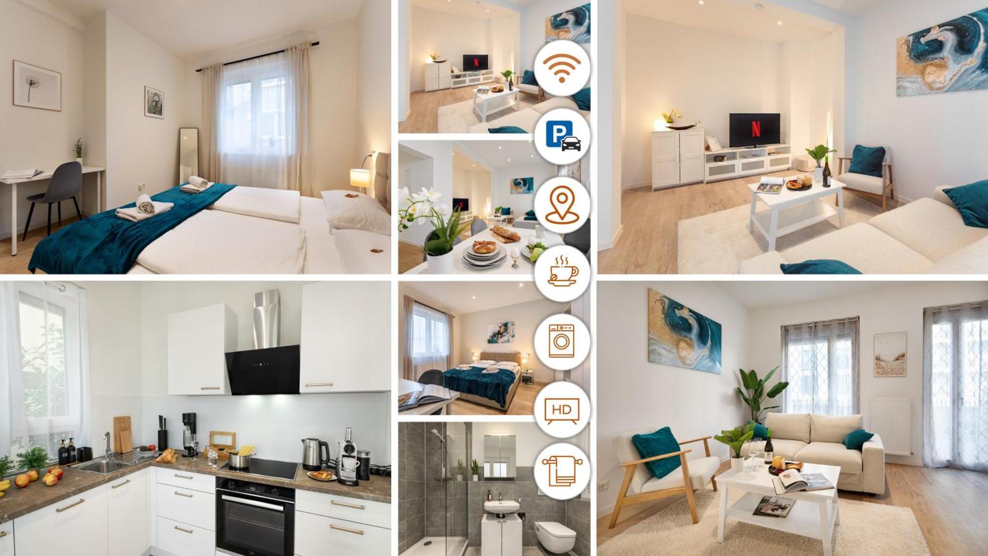 Rosenberg-Suites - Zentral, Stellplatz, Grosse Terasse, Business & Privat Heilbronn Exteriör bild