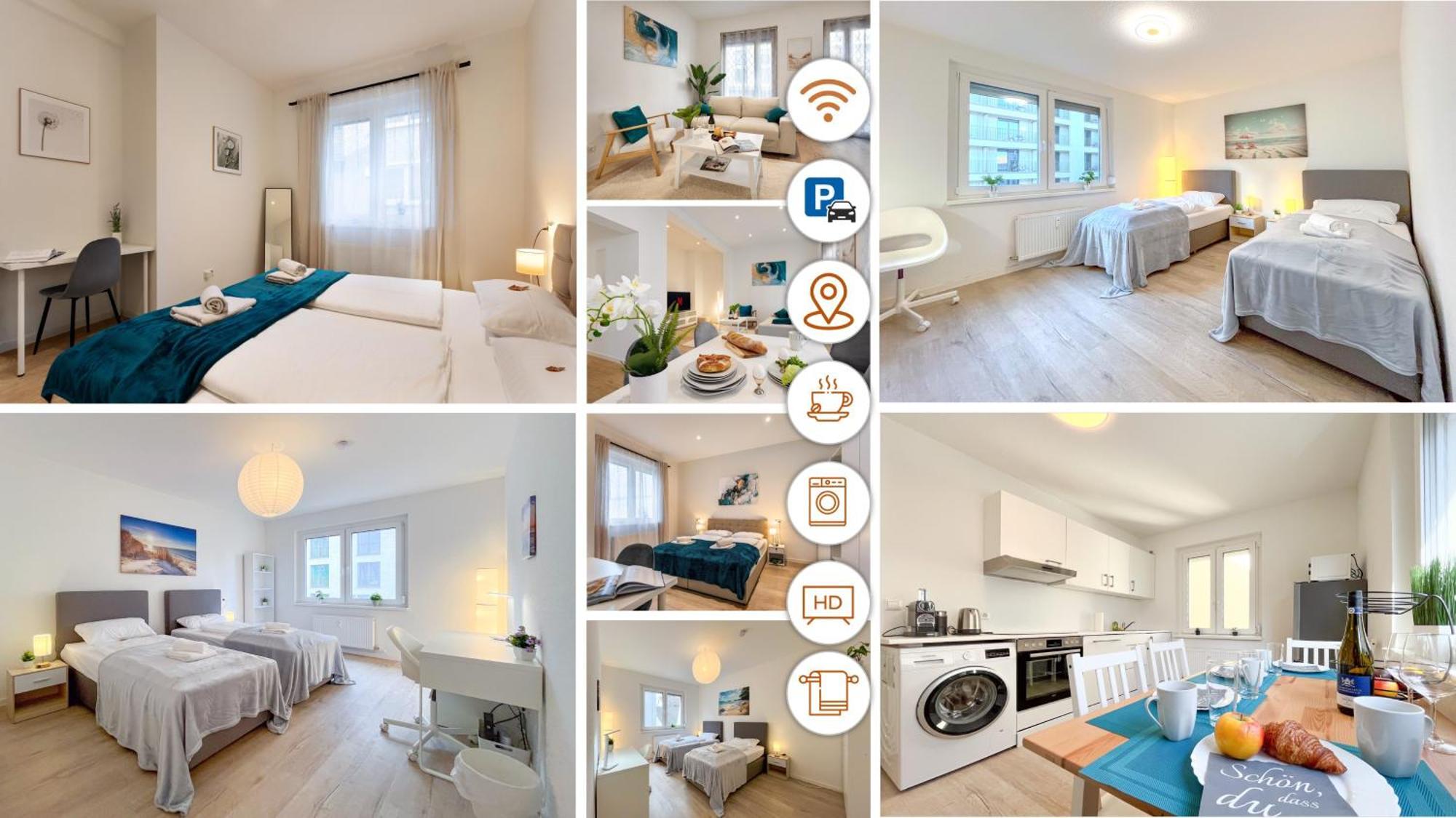 Rosenberg-Suites - Zentral, Stellplatz, Grosse Terasse, Business & Privat Heilbronn Exteriör bild